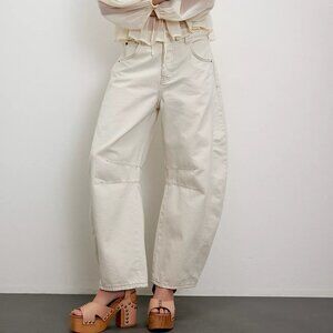 WE THE FREE GOOD LUCK MID-RISE BARREL JEANS